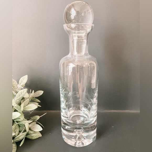 Krosno Dining Heavy Krosno Crystal Glass Decanter With Floating